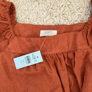 Loft Burnt Orange Dress